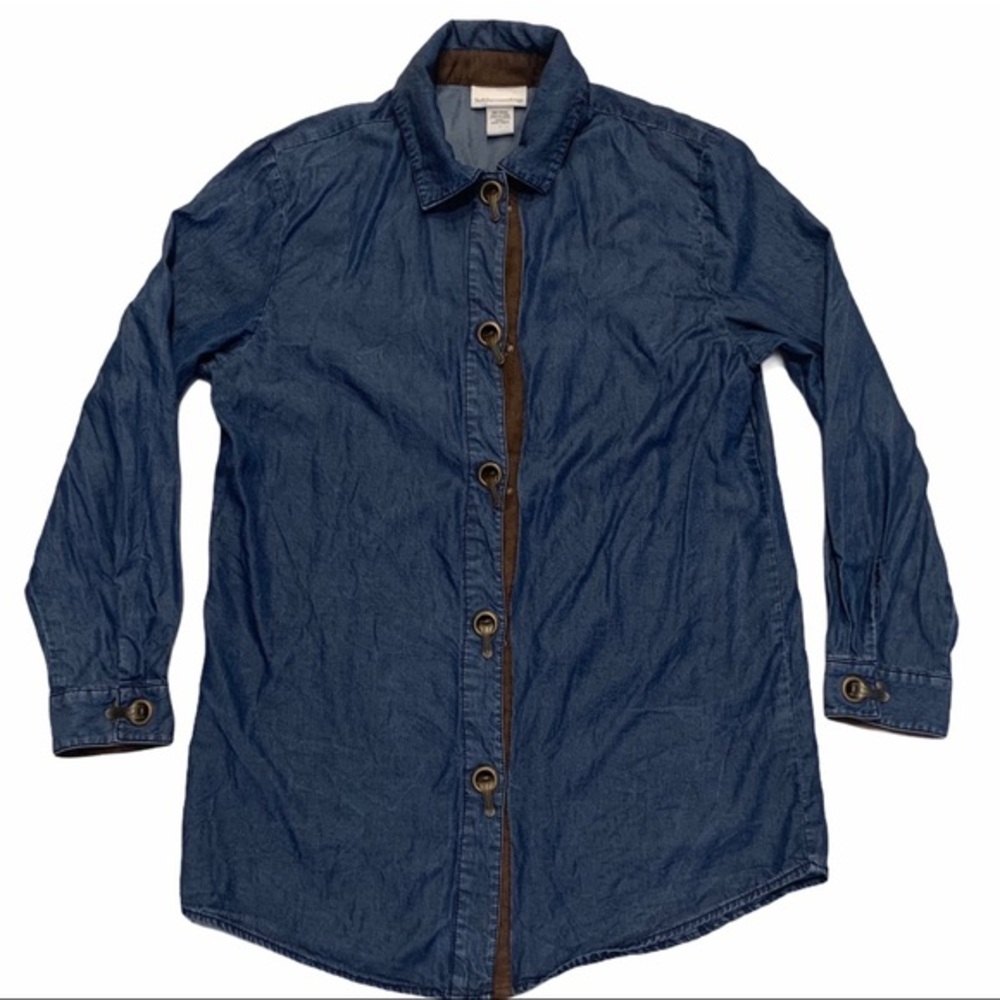 SOFT SURROUNDINGS Long Sleeve Button Up Top Size S